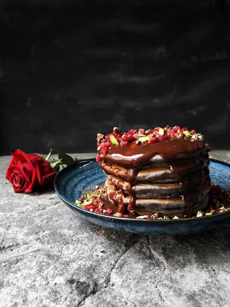 Fluffy Raspberry Pancakes - the indigo kitchen