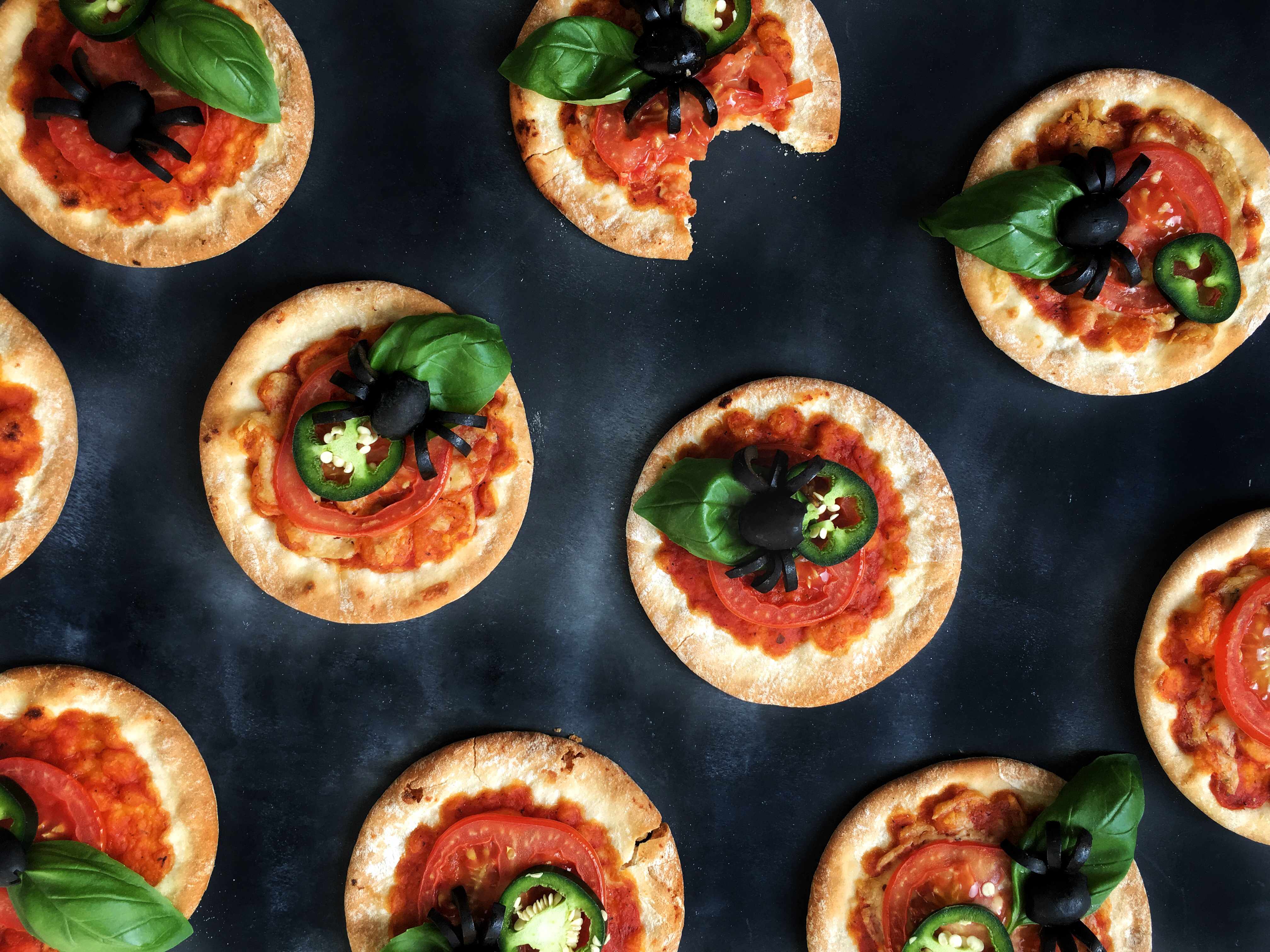 Mini Creepy Crawler Pizza S Halloween Edition The Indigo Kitchen