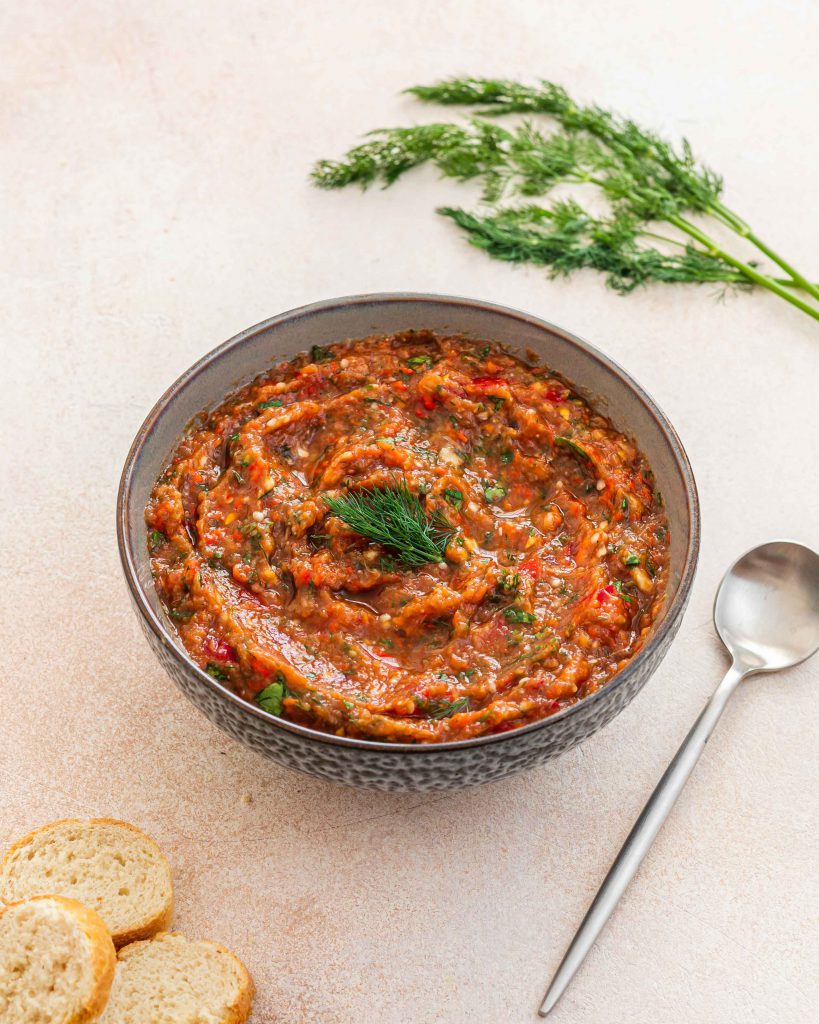 Kyopolou. Bulgarian eggplant dip.