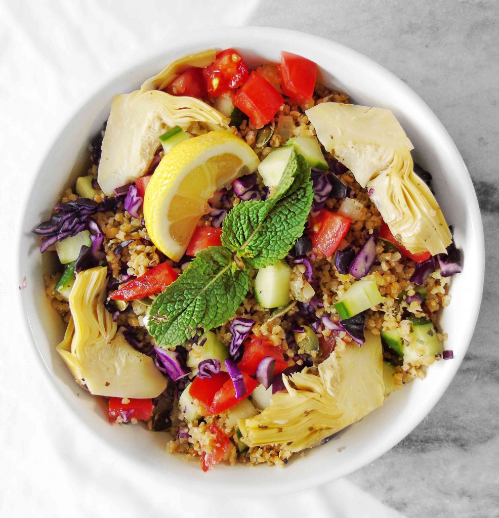 2 types of Bulgur Salad Spicy & Fresh the indigo kitchen