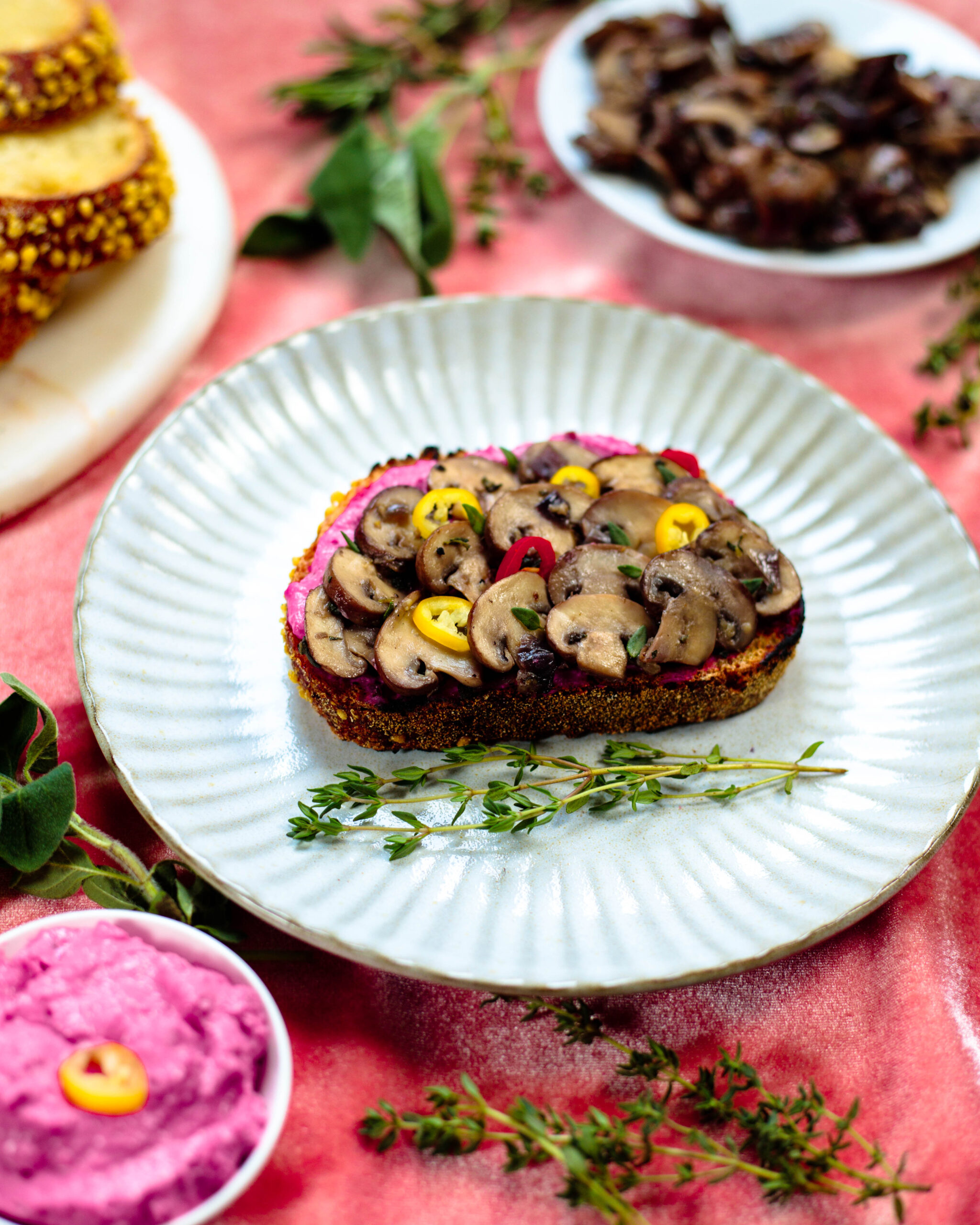 Mushroom Toast the indigo kitchen