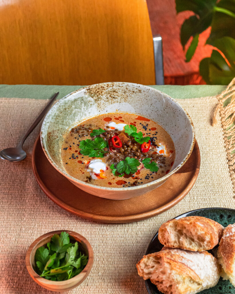 A Warming Lentil Coconut Soup