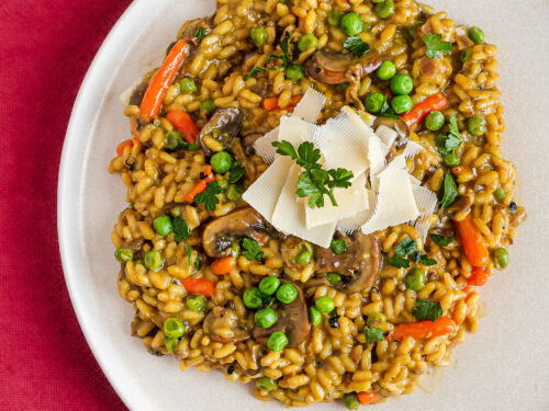 Rice, Rice Baby: Mushroom and Pea Risotto (and a Review of the Breville  Risotto Plus) - Crumb: A Food Blog